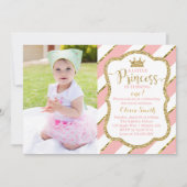 Invitation de la petite princesse Anniversaire (Devant)