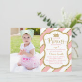 Invitation de la petite princesse Anniversaire (Debout devant)