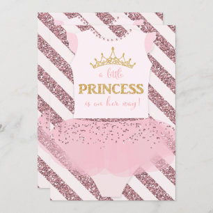 Invitation de la petite princesse Baby shower