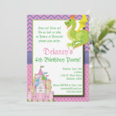 Invitation de la petite princesse Fairy Tale Party (Debout devant)