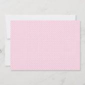 Invitation de la petite princesse - rose (Dos)