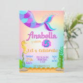 Invitation de la Petite Sirène, invitation de sirè (Debout devant)