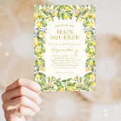 Invitation de la pierre principale de citron