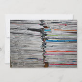 Invitation de la pile de magazines (Devant)