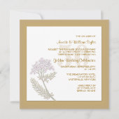 Invitation de la place de lin blonde (Devant)