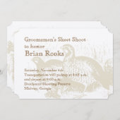 Invitation de la plantation Golden Quail (Devant / Derrière)