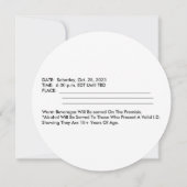 Invitation de la Pleine lune (Dos)