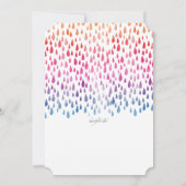 Invitation de la pluie de printemps (Dos)