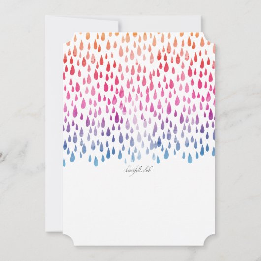 Invitation de la pluie de printemps (Dos)