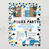 Invitation de la police à une fête à thème (Devant / Derrière)