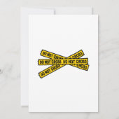 Invitation de la police fête d'anniversaire (Dos)