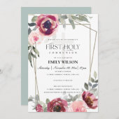 INVITATION DE LA PREMIÈRE COMMUNAUTÉ SAINTE FLORAL (Devant / Derrière)