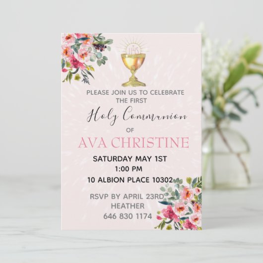 Invitation de la première communion (Debout devant)