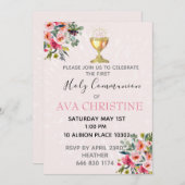 Invitation de la première communion (Devant / Derrière)