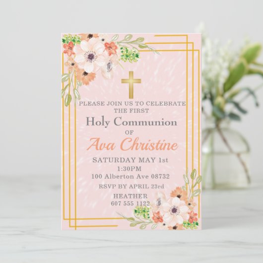 Invitation de la première communion (Debout devant)