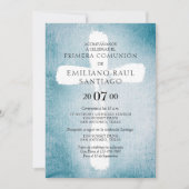 Invitation de la première communion espagnole mode (Devant)