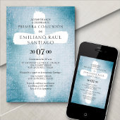 Invitation de la première communion espagnole mode