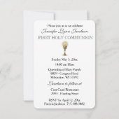 Invitation de la Première Communion Eucharistie ca (Dos)