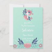 Invitation de la première communion florale (Devant)