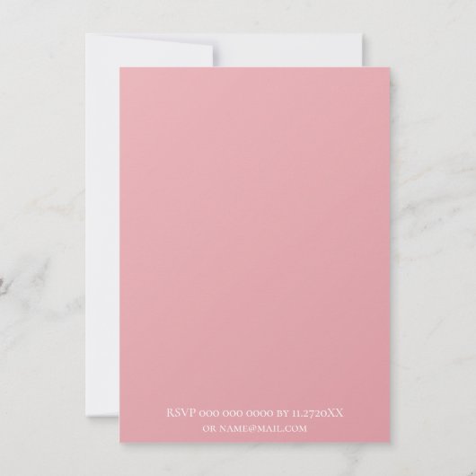 Invitation de la première communion florale (Dos)