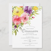 Invitation de la première communion florale du jar (Devant)