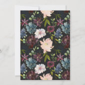 Invitation de la première communion florale géomét (Dos)