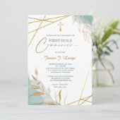 Invitation de la première communion garçon (Debout devant)