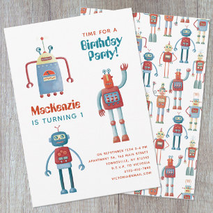 Invitation de la première fête d'anniversaire pour
