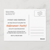 Invitation de la première fête de Halloween Baby T (Dos)