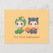 Invitation de la première fête de Halloween Baby T (Devant)