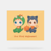 Invitation de la première fête de Halloween Baby T (Recto)