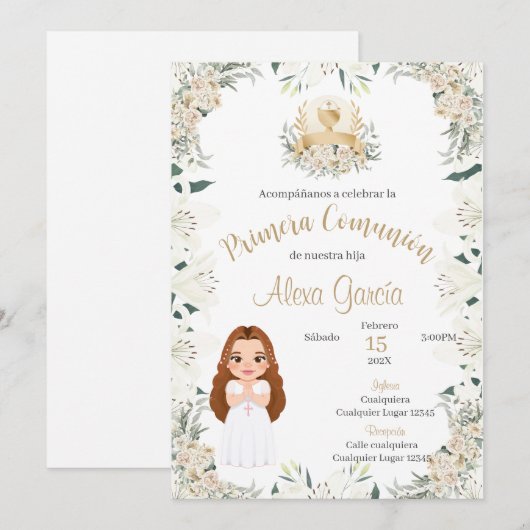 Invitation de la première sainte communauté (Devant / Derrière)