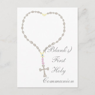 Invitation de la première sainte communion