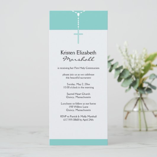 Invitation de la première sainte communion (Debout devant)