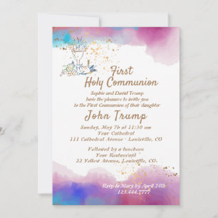 Invitation de la première sainte communion