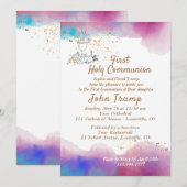 Invitation de la première sainte communion (Devant / Derrière)