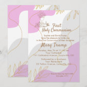 Invitation de la première sainte communion (Devant / Derrière)