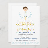 Invitation de la première sainte communion (Devant / Derrière)