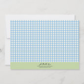 Invitation de la première sainte communion (Dos)