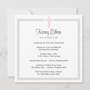 Invitation de la première sainte communion