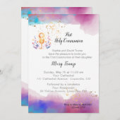 Invitation de la première sainte communion (Devant / Derrière)