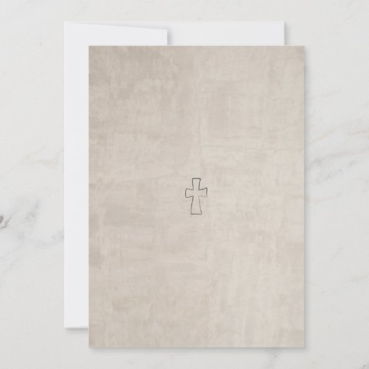 Invitation de la première sainte communion (Dos)