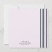 Invitation de la première sainte communion (Dos)