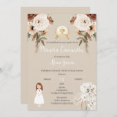 Invitation de la première sainte communion (Devant / Derrière)