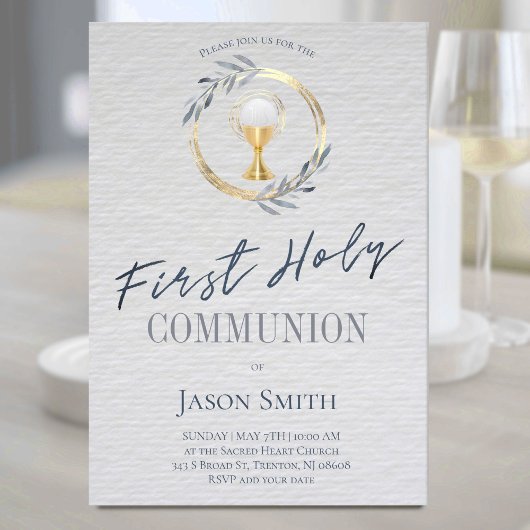 Invitation de la première sainte communion