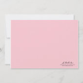 Invitation de la première sainte communion (Dos)