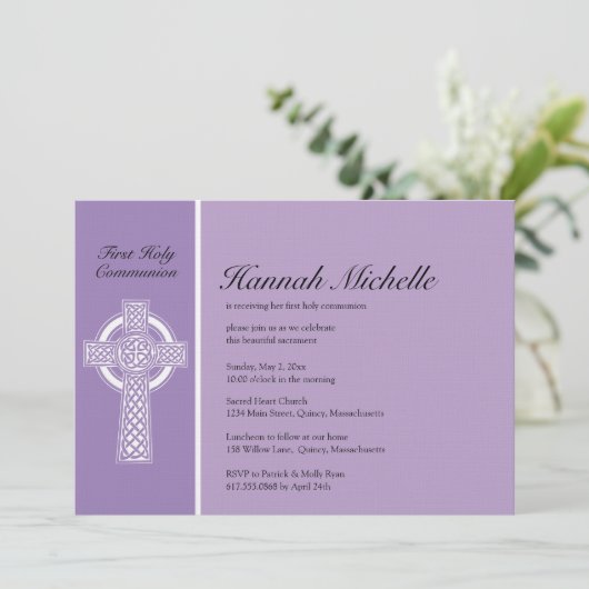 Invitation de la première sainte communion (Debout devant)