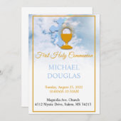 Invitation de la première sainte communion (Devant / Derrière)