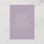 Invitation de la première sainte communion, carte  (Dos)