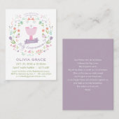 Invitation de la première sainte communion, carte  (Devant / Derrière)